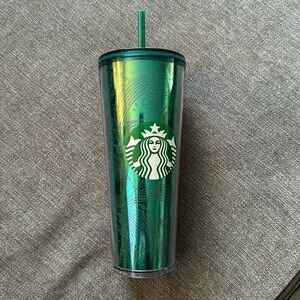 2021 Floral green tumbler